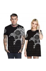 Dark Viking Tattoo 3D Printed T-Shirt