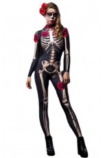 Ladies Skull Skeleton Costume