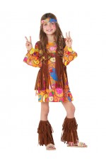 Girls Hippie 1970s Costume