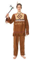 Adult Warrior Native American Indian Costume 