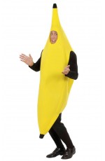 Adult Unisex OneSize Funny Banana Suit Yellow Costume Fancy Dress Party Costumes
