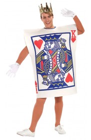 King of Hearts Casino Poker Playing Card Costume