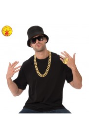 Old School Rapper Kit Gangster Chain Costume Accessory cl39080