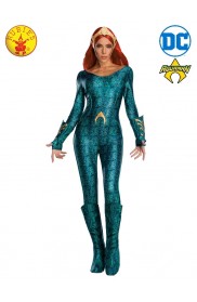 Ladies Sexy Deluxe Mera Aquaman Secret Wishes Film Hero Fancy Dress Costume Outfit 