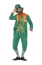  Sheamus Craic Lucky Leprechaun Costume Irish St Patricks Day Party & Hat CS43400_1