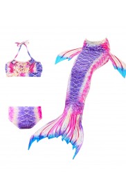 Girls Mermaid Tail With Monofin Swimsuit Costume tt2025-2