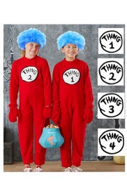 Kids Thing 1 and Thing 2 Jumpsuit pp1008