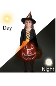 LED Light up Pumpkin Girls Halloween Costume