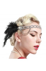 Ladies 20s Pearl Gatsby Flapper Headpiece