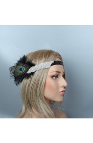Adult 20s Feather Flapper Headpiece
