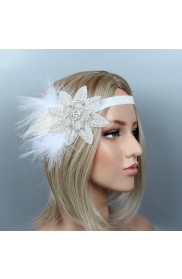 1920s Gangster Feather The Great Gatsby Flapper Headpiece