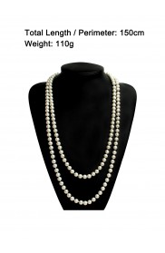 Deluxe 1920s 20s Long Necklace Gatsby Flapper Costume Jewellery