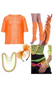 Orange 1980s Costume 