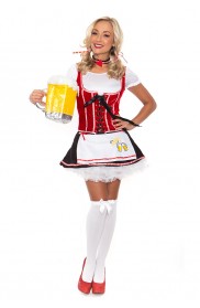 Oktoberfest Costumes Australia - Ladies German Oktoberfest Beer Maid Halloween Fancy Dress