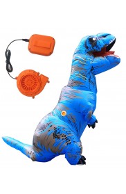 Blue Adult T-REX Inflatable Costume Blowup Dinosaur