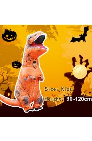 Orange Child T-Rex Blow up Dinosaur Inflatable Costume