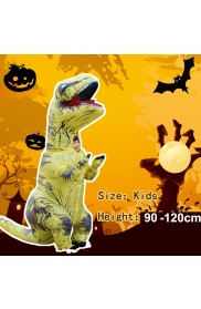 Yellow Child T-Rex Blow up Dinosaur Inflatable Costume