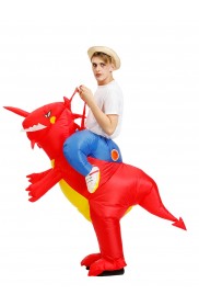 Adult Red Dinosaur t-rex carry me inflatable costume tt2022-1