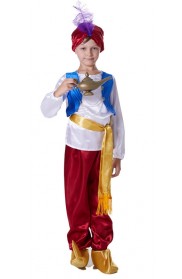 Boys Arabian Genie Aladdin Arab Prince Kids Costume