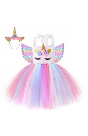 Rainbow Unicorn Tulle Tutu Dress tt3159