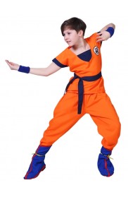 Kids Dragon Ball Z Goku Costume + Wig tt3177-2