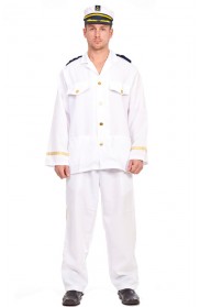 Sailor Costumes - Mens Sailor Captain Fancy Dress Costume