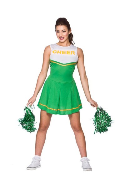 green cheerleader dress Stoner Cheerleader Costume Set Sexy Womans Halloween main image 0