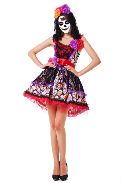 Day of the Dead Costumes | Da de los Muertos Outfits & Makeup : Womens and  S