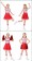 Red Kids Cheerleader Costume With Pompoms Socks