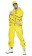 Licensed Mens Ali G Rapper Suit Yellow Tracksuit 80s Hip Hop Fancy Dress Costume