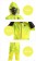 yellow Biohazard Hooded Jumpsuit details tt3118