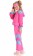 Pink Boys and Girls Unisex 1980s Shell Suit Tracksuit