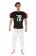 Football Player Costumes - Mens American Football Player Halloween Fancy Dress Adult Costume
