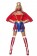 Ladies Superhero Wonder Supergirl Halloween Fancy Dress Costume Adult Outfit