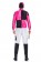 Hot Pink Black Jockey Horse Racing Rider Mens Uniform Fancy Dress Costume