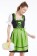 Green Ladies German Bavarian Beer Maid Vintage Costume  ln1001g