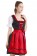 Red Ladies German Beer Maid Vintage Costume ln1001r
