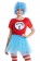 Women Dr Seuss Thing 1 and Thing 2 Costume Set over all pp1010+pp1013+lx3015-1+lx3016-1