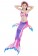 Girls Mermaid Tail With Monofin Swimsuit Costume tt2025
