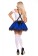 Ladies Blue Oktoberfest Beer Maid Costume back lg204blue