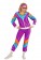 Couple 80s Shell Suit Dress Up purple Tracksuit Costume lh342p