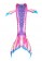 Girls Mermaid Tail With Monofin Swimsuit Costume tt2025-6