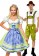 Green Couple Lederhosen Dirndl Maid Costume lh215+lh324
