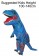 Kids Blue T-REX Inflatable Costume