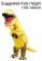 Kids Yellow T-REX Inflatable Costume