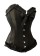 Corsets Bustiers - Black Boned lace up Corset, g string