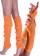 Orange 80s Neon Fishnet Gloves Leg Warmers