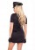 Cops & Robbers Costumes － Ladies Woman Black Cop Police Uniform Party Fancy Dress Costume Outfit 