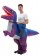 Purple T-Rex Dinosaur Carry Me Inflatable Costume