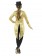 Ladies Gold Fancy Dress Tailcoat Sequin Jacket Cabaret Outfit Showtime Waistcoat